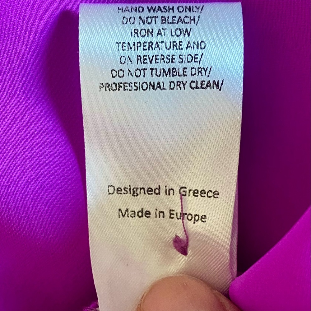 Spell By Access Fashion Purple Blouse with peek-a-boo Sleeves, Silver Trim Sz L - Picture 14 of 14